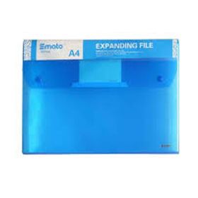 Smato W3704 Mavi 12 Seperatörlü Şeffaf Çıtçıtlı Dosya