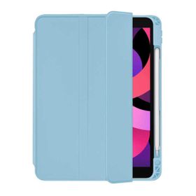 Smcase Apple iPad 10.2 2021 9. Nesil Standli Kalem Bolmeli Arkasi Seffaf NT1 Kılıf