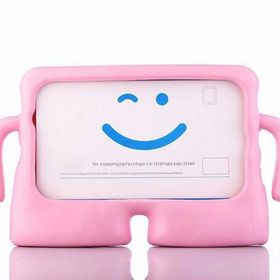 Smcase Apple iPad 10.2 2021 9. Nesil Tutacakli Cocuklar Icin Silikon İB1 Kılıf