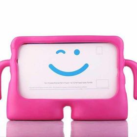 Smcase Apple iPad 5 Air Tutacakli Cocuklar İçin Silikon İB1 Kılıf