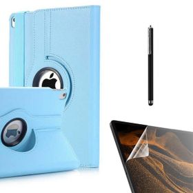 Smcase Apple iPad 9.7 2017 5. Nesil 360 Dönebilen Koruma Kapakli Standli DN22 Nano Kalem Kılıf