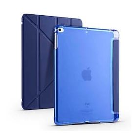 Smcase Apple iPad 9.7 2017 5. Nesil Katlanabilir Standli Pu Silikon TF1 Kılıf