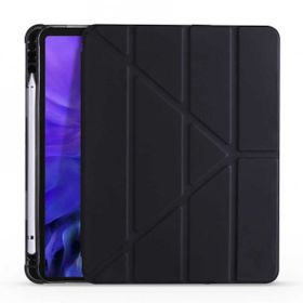 Smcase Apple iPad Air 10.9 2020 4. Nesil Katlanabilir Standli Pu Silikon TF1 Kılıf