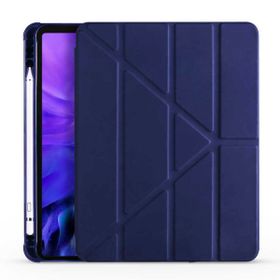 Smcase Apple iPad Air 10.9 2020 4. Nesil Katlanabilir Standli Pu Silikon TF1 Kılıf