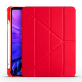 Smcase Apple iPad Air 10.9 2020 4. Nesil Katlanabilir Standli Pu Silikon TF1 Kılıf