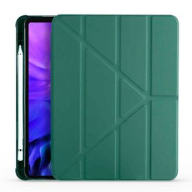 Smcase Apple iPad Air 10.9 2020 4. Nesil Katlanabilir Standli Pu Silikon TF1 Kılıf
