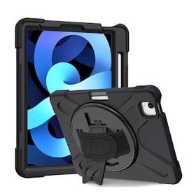 Smcase Apple iPad Air 10.9 2022 5. Nesil Tablet Tank Koruma Defender Standli DF2 Kılıf