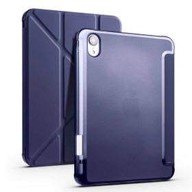 Smcase Apple iPad Mini 2021 6. Nesil Katlanabilir Standli Pu Silikon TF1 Kılıf
