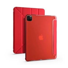 Smcase Apple iPad Pro 12.9 2020 4. Nesil Katlanabilir Standli Pu Silikon Tf2 Kılıf