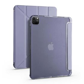 Smcase Apple iPad Pro 12.9 2020 4. Nesil Katlanabilir Standli Pu Silikon Tf2 Kılıf