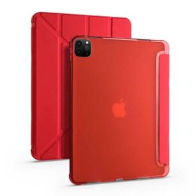 Smcase Apple iPad Pro 12.9 2020 4. Nesil Katlanabilir Standli Pu Silikon Tf2 Kılıf