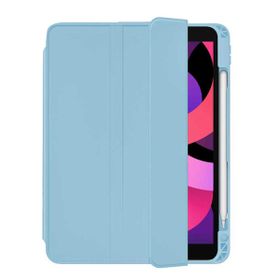 Smcase Apple iPad Pro 12.9 2022 M2 Standli Kalem Bolmeli Arkasi Seffaf NT2 Kılıf