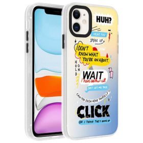 Smcase Apple iPhone 11 Dragon Serisi Desenli Sert Kapak Cep Telefonu Kılıfı