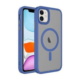Smcase Apple iPhone 11 Mat Arka Yüzeyli Wireless Şarj Özellikli Flet Cep Telefonu Kılıfı