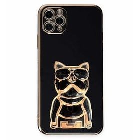 Smcase Apple iPhone 11 Pro Standlı Kamera Korumalı Bulldog Silikon Cep Telefonu Kılıfı