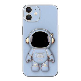 Smcase Apple iPhone 11 Standlı Kamera Korumalı Astronot Silikon Cep Telefonu Kılıfı