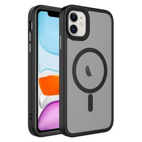 Smcase Apple iPhone 12 Mat Arka Yüzeyli Wireless Şarj Özellikli Flet Cep Telefonu Kılıfı