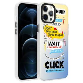 Smcase Apple iPhone 12 Pro Max Dragon Serisi Desenli Sert Kapak Cep Telefonu Kılıfı