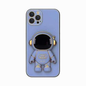 Smcase Apple iPhone 12 Pro Standlı Kamera Korumalı Astronot Silikon Cep Telefonu Kılıfı