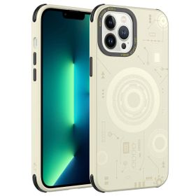 Smcase Apple iPhone 12 Pro Wireless Şarj Özellikli Desenli Hot Magsafe Kapak Cep Telefonu Kılıfı