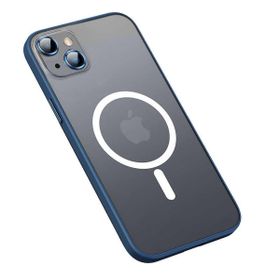 Smcase Apple iPhone 13 Lens Korumalı Hassas Tuş Mat Yüzey Mokka Tacsafe Cep Telefonu Kılıfı