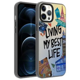 Smcase Apple iPhone 13 Pro Dragon Serisi Desenli Sert Kapak Cep Telefonu Kılıfı