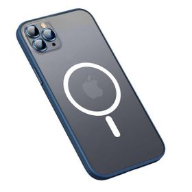 Smcase Apple iPhone 13 Pro Max Lens Korumalı Hassas Tuş Mat Yüzey Mokka Tacsafe Cep Telefonu Kılıfı
