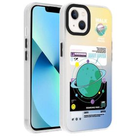 Smcase Apple iPhone 14 Dragon Serisi Desenli Sert Kapak Cep Telefonu Kılıfı