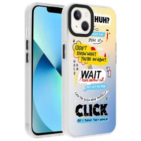 Smcase Apple iPhone 14 Dragon Serisi Desenli Sert Kapak Cep Telefonu Kılıfı
