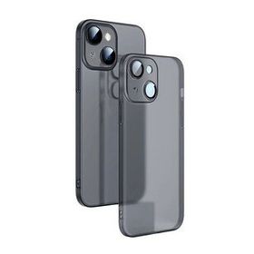 Smcase Apple iPhone 14 Mat PP Alp Kamera Korumalı Silikon Cep Telefonu Kılıfı