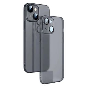 Smcase Apple iPhone 14 Mat PP Alp Kamera Korumalı Silikon Cep Telefonu Kılıfı