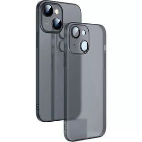 Smcase Apple iPhone 14 Plus Mat PP Alp Kamera Korumalı Silikon Cep Telefonu Kılıfı