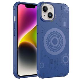 Smcase Apple iPhone 14 Plus Wireless Şarj Özellikli Desenli Hot Magsafe Kapak Cep Telefonu Kılıfı