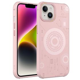 Smcase Apple iPhone 14 Plus Wireless Şarj Özellikli Desenli Hot Magsafe Kapak Cep Telefonu Kılıfı
