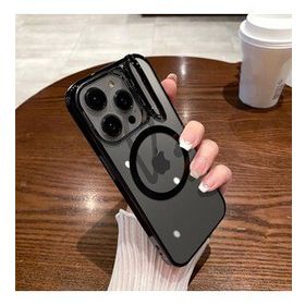 Smcase Apple iPhone 14 Pro Kamera Korumalı Standlı Magsafeli Cam Kapak Cep Telefonu Kılıfı