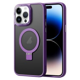 Smcase Apple iPhone 14 Pro MagSafe Magnetic Standlı Feel Kapak Cep Telefonu Kılıfı