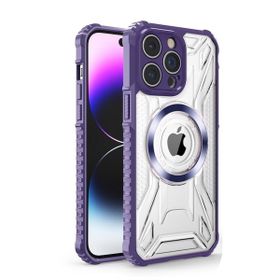 Smcase Apple iPhone 14 Pro Magsafe Özellikli Double Sided Non Slip PC TPU Prag Kapak Cep Telefonu Kılıfı