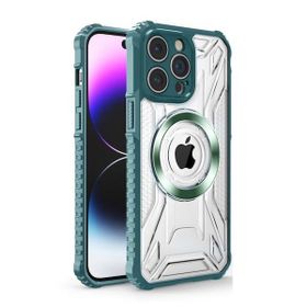Smcase Apple iPhone 14 Pro Magsafe Özellikli Double Sided Non Slip PC TPU Prag Kapak Cep Telefonu Kılıfı