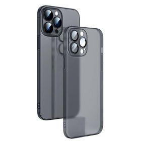 Smcase Apple iPhone 14 Pro Mat PP Alp Kamera Korumalı Silikon Cep Telefonu Kılıfı