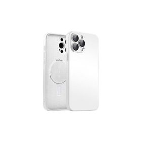 Smcase Apple iPhone 14 Pro Max Lens Korumalı Wireless Tacsafe Mrdm Mat Sert Kapak Cep Telefonu Kılıfı