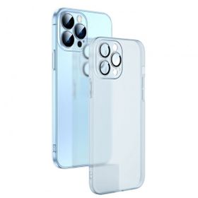 Smcase Apple iPhone 14 Pro Max Mat PP Alp Kamera Korumalı Silikon Cep Telefonu Kılıfı