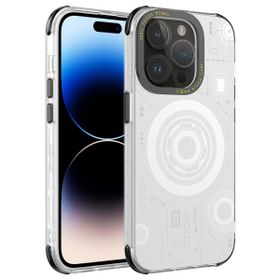 Smcase Apple iPhone 14 Pro Max Wireless Şarj Özellikli Desenli Hot Magsafe Kapak Cep Telefonu Kılıfı