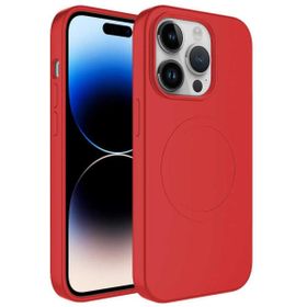 Smcase Apple iPhone 14 Pro Max Wireless Şarj Özellikli Plas Tacsafe Silikon Cep Telefonu Kılıfı