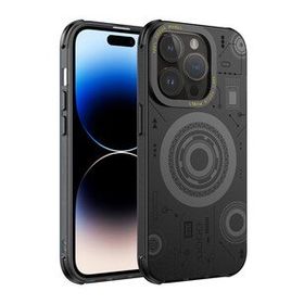 Smcase Apple iPhone 14 Pro Wireless Şarj Özellikli Desenli Hot Magsafe Kapak Cep Telefonu Kılıfı