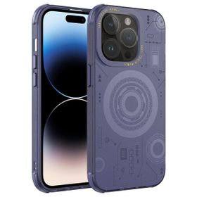 Smcase Apple iPhone 14 Pro Wireless Şarj Özellikli Desenli Hot Magsafe Kapak Cep Telefonu Kılıfı