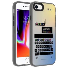 Smcase Apple iPhone SE 2022 Dragon Serisi Desenli Sert Kapak Cep Telefonu Kılıfı