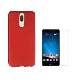Smcase Huawei Mate 10 Lite Imax Kamera Korumalı Silikon Tam Kapatan Cam Lacivert Cep Telefonu Kılıfı