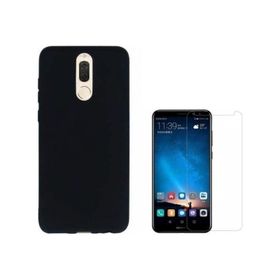 Smcase Huawei Mate 10 Lite Imax Kamera Korumalı Silikon Tam Kapatan Cam Lacivert Cep Telefonu Kılıfı