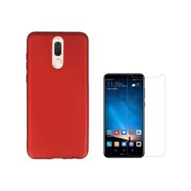 Smcase Huawei Mate 10 Lite Imax Kamera Korumalı Silikon Tam Kapatan Cam Lacivert Cep Telefonu Kılıfı