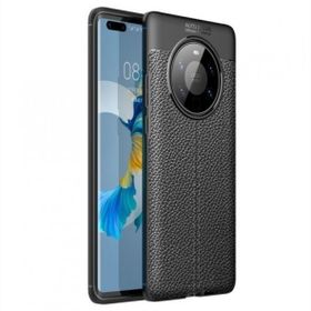 Smcase Huawei Mate 40 Pro Deri Dokulu Niss Silikon Tam Kapatan Ekran Koruyucu Kılıf